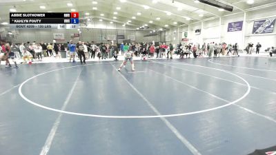 130 lbs Cons. Sub-semis - Kahlyn Fouty, Whiteland Wrestling Club vs Abbie Slothower, Maize Wrestling Club