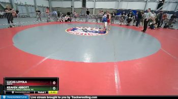 132 lbs Semifinal - Lucas Loyola, INWTC vs Keaven Abbott, Franklin Pierce Cardinal WC