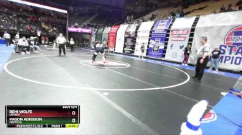 190 Class 1 lbs Cons. Round 2 - Remi Wolfe, Lathrop vs Mason Adkisson, Centralia