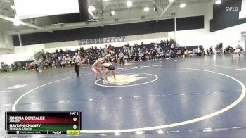 100 lbs Cons. Round 2 - Hayden Chaney, Temescal Canyon vs Ximena Gonzalez, Anaheim