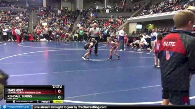 50-53 lbs Round 2 - Maci Holt, Jackson County Wrestling Club vs Kendall Burns, Iowa Elite