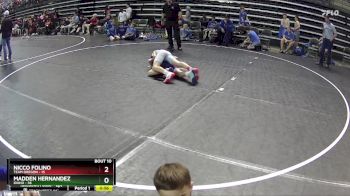 105 lbs Finals (8 Team) - Nicco Folino, Team Oregon vs Madden Hernandez, Idaho