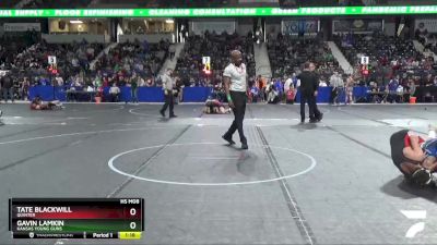 106 lbs Quarterfinal - Tate Blackwill, Quinter vs Gavin Lamkin, Kansas Young Guns