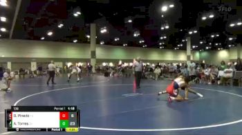138 lbs Round 3 (16 Team) - Derek Pinedo, Sunbear Wrestling vs Antonio Torres, Tomahawk Wrestling