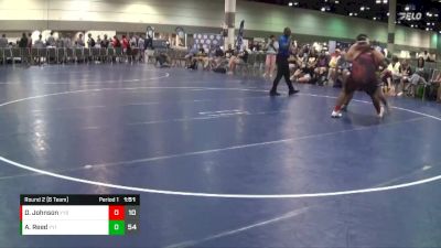 285 lbs Round 2 (6 Team) - Asa Reed, Fuzzy Bees vs Deondre Johnson, Dynamic Red