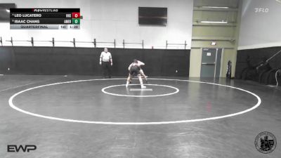 132 lbs Quarterfinal - Isaac Chang, American vs Leo Lucatero, Hollister High School