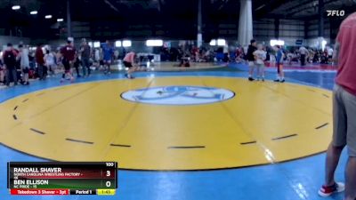 100 lbs Semifinals (4 Team) - Randall Shaver, NORTH CAROLINA WRESTLING FACTORY vs Ben Ellison, NC PRIDE