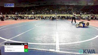 120 lbs Semifinal - Harrison Daily, Smith Wrestling Academy vs Eli Phillips, Grove Takedown Club