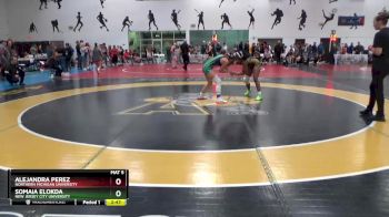123 lbs Champ. Round 2 - Alejandra Perez, Northern Michigan University vs Somaia Elokda, New Jersey City University