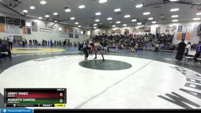 150 lbs Quarterfinal - Jimmy Yanez, Rialto vs Roberto Santos, Chino Hills