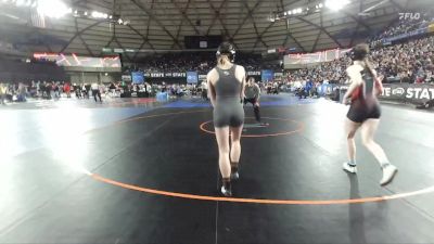 Girls 2A 135 lbs Semifinal - Josephine Sully, R. A. Long (Girls) vs Harmony Hyde, Clarkston (Girls)