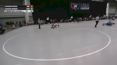 144 lbs Cons. Rd Of 32 - Connor Misner, Mt. Zion Kids Wrestling Club vs Jackson McKee, Ozark High School Wrestling