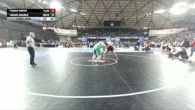 Boys 4A 285 lbs Cons. Semi - Jonah Smith, Yelm vs Aidan Anable, Woodinville