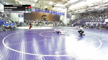 126 lbs Cons. Round 2 - Dylon Arbogast, Superior vs Tavis Daly, Gallatin