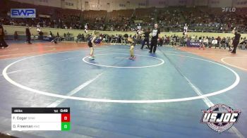 46 lbs Quarterfinal - Frances Cogar, Spartan Mat Club vs Daxten Freeman, Keystone Wrestling Club