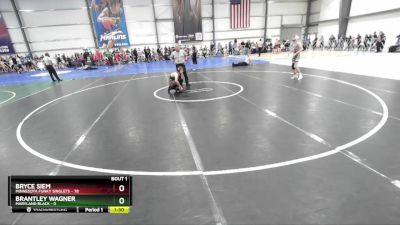 110 lbs Rd# 1 9:00am Friday - Bryce Siem, Minnesota Funky Singlets vs Brantley Wagner, Maryland BLACK