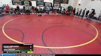 98 Boys Quarterfinal - Kole Bauman, Black Fox Wrestling Academy vs Elijah Hernandez, Purebred Elite