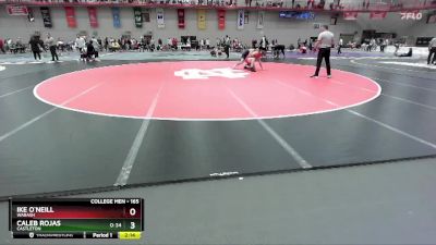 165 lbs Cons. Round 2 - Caleb Rojas, Castleton vs Ike O`Neill, Wabash