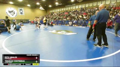 132 lbs Champ. Round 2 - Zeth Abalos, Chaminade vs Trinidad Contreras, Clovis West