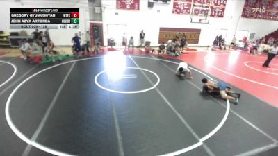 138 lbs Champ. Round 1 - John Azyx Artienda, Chino Hills High School WC vs Gregory Gyumushyan, World Team Training Center