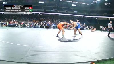 D4-285 lbs Quarterfinal - Malachi Marshall, Hudson vs Mason Carringer, Ravenna