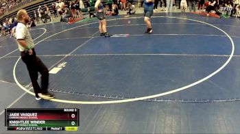 180 lbs Round 3 - KnightLee Winder, Carbon Middle School vs Jaide Vasquez, Carbon Middle School