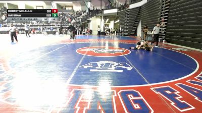110 lbs Consi Of 4 - Robert McLaulin, Circle Training Center Wrestling vs Ian Shaw, Guerrilla Wrestling Academy