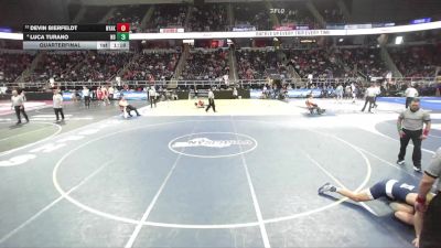 I-190 lbs Quarterfinal - Devin Bierfeldt, Nyack vs Luca Turano, North Babylon