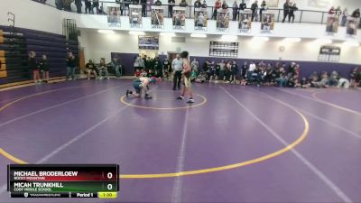 220 lbs Quarterfinal - Michael Broderloew, Rocky Mountain vs Micah Trunkhill, Cody Middle School