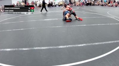 130 lbs Round 1 (6 Team) - Cam Lewis, Wrecking Crew vs Evan Closterman, Yale Street