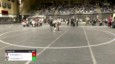 184 lbs Round Of 16 - Brixan Burgess, Gardner-Webb vs Andrew Christie, Army