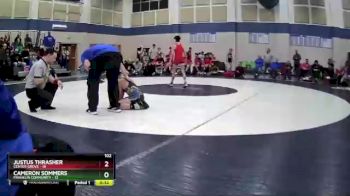 102 lbs Placement (4 Team) - Justus Thrasher, Center Grove vs Cameron Sommers, Franklin Community
