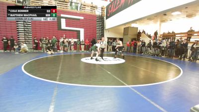 190 lbs Consi Of 8 #2 - Cole Bonner, Duxbury vs Matthew MacPhail, Minnechaug
