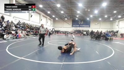 120 lbs Quarterfinal - Noah Caisse, East Lyme/Norwich Tech vs Noriel Gonzalez, Shelton