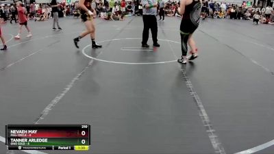 210 lbs Round 6 (8 Team) - Tanner Arledge, Ohio Gold vs Nevaeh May, Full Circle