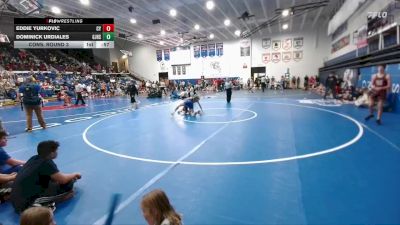 110 lbs Cons. Round 3 - Dominick Urdiales, Gering Middle School vs Eddie Yurkovic, CY Middle School