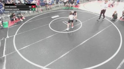 113 lbs Semifinal - Giovanni Garcia, Canyon View vs Cade Garzon, 951 Wrestling Club