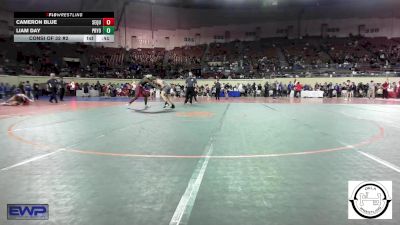 200 lbs Consi Of 32 #2 - Cameron Blue, Sequoyah Tahlequah JH vs Liam Day, Pryor Tigers Wrestling