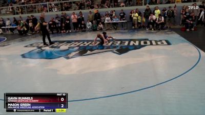 105 lbs Semifinal - Gavin Runnels, Interior Grappling Academy vs Mason Green, Avalanche Wrestling Association