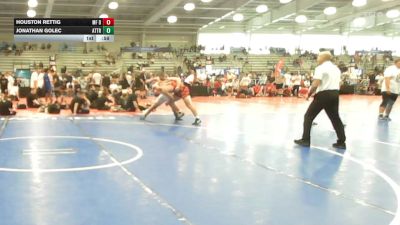 220 lbs Round Of 64 - Houston Rettig, MF Dynasty Black - HSB vs Jonathan Golec, Attrition Wrestling Gold - HSB