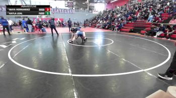 190 lbs Cons. Semi - Kayla Leal, Fabens vs Maya Hernandez, El Paso Riverside