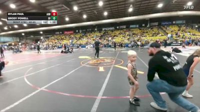 40-45 lbs 7th Place Match - Brody Powell, Brandon Valley vs Rylan Paul, American Outlaws Wrestling