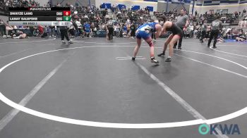 125 lbs Rr Rnd 1 - Swayze Lang, Choctaw Ironman Youth Wrestling vs Lanay Salefske, Choctaw Ironman Youth Wrestling