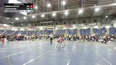123 lbs Quarterfinal - Gabrielle Nelson, Central Cobblers vs Logan Balmer, Arvada West