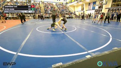 61 lbs Quarterfinal - Shepherd Cox, Coweta Tiger Wrestling vs Byrd Ware, Cleveland Takedown