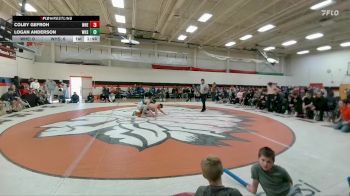150 lbs Semis & 1st Wrestleback (8 Team) - Logan Anderson, Worland High School vs Colby Gefroh, Wheatland