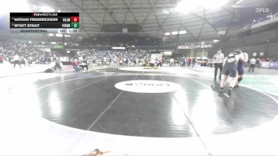 Boys 3A 285 lbs Quarterfinal - Nathan Frederickson, Silas vs Wyatt Strait, Ferndale