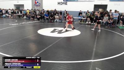 120 lbs Round 2 - Jessie Adcox, Anchor Kings Wrestling Club vs Megan Spencer, Interior Grappling Academy