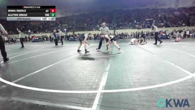 150 lbs 5th Place - Jenna Eberle, Jay Wrestling Club vs Alliysn Inman, Timberwolves