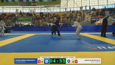 LARISSA DE MATOS SILVA vs THYRZA ROBERTA NEVES DOS SANTOS 2026 FPJJ Campeonato Paulista